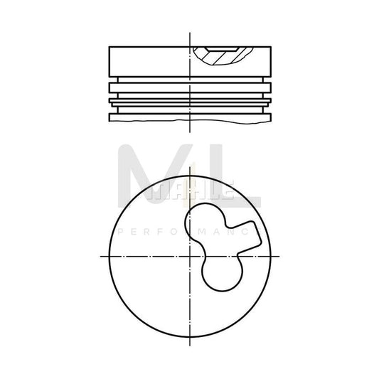 MAHLE ORIGINAL 029 78 13 Piston 75,76 mm | ML Performance Car Parts