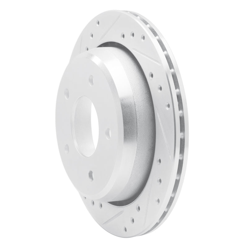 R1 Concepts R1 94-96 Chevrolet Caprice Rear Left Drilled & Slotted Silver Brake Rotor