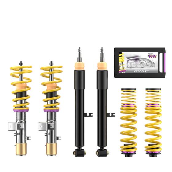 KW 102200EX Coilover suspension V1 inox <br>(incl. deactivation for electronic dampers)