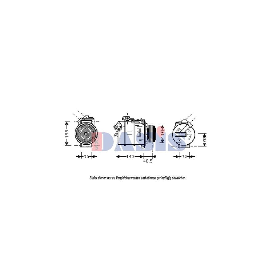 AKS Dasis 851808N Compressor, Air Conditioning