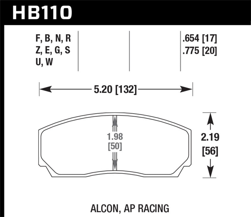Hawk Performance Hawk AP CP3307 / CP5040-5S4 / CP5200 AP Racing DTC-30 Race Brake Pads