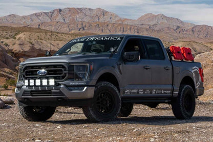 Diode Dynamics 21-22 Ford F-150 SS5 Grille CrossLink Lightbar Kit - Sport - White Combo