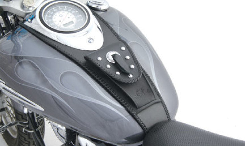 Mustang Motorcycle Mustang 99-21 Yamaha V-Star 1100 Custom Cruiser Tank Bib w/Studs - Black
