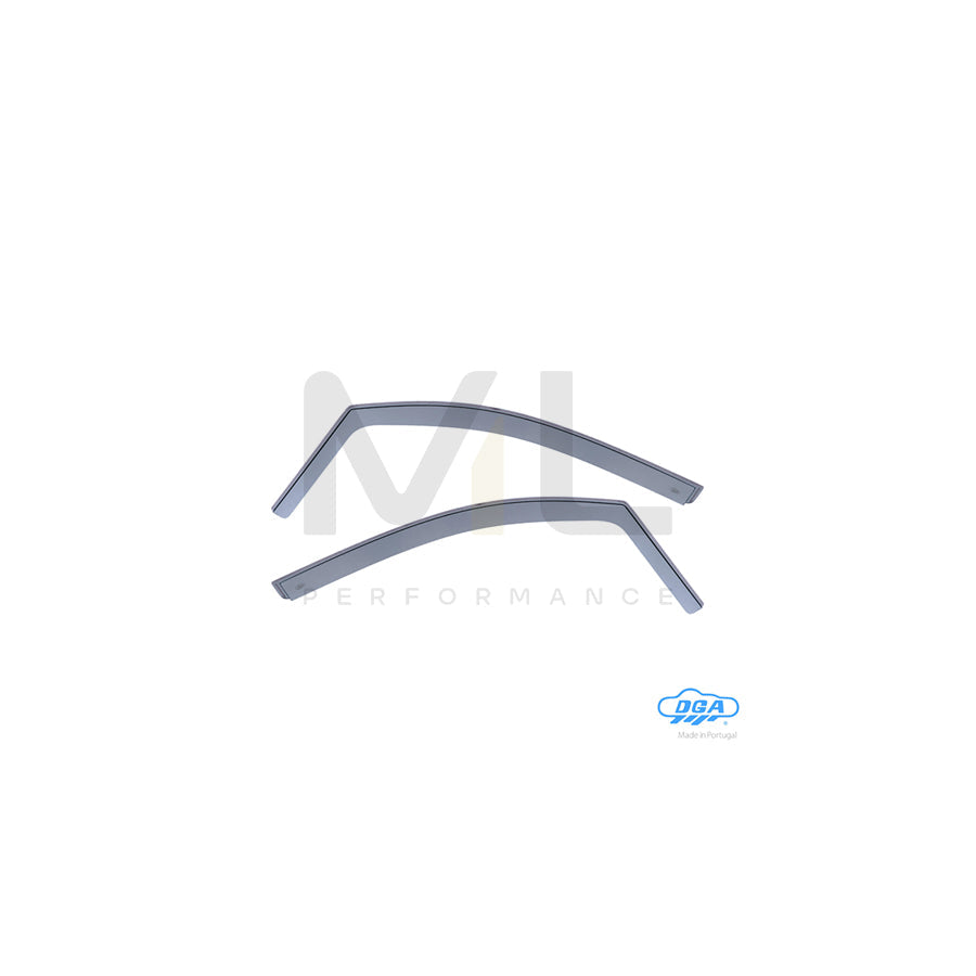 DGA 24025 Wind deflectors for VW CADDY Arrow direction, Front, inner