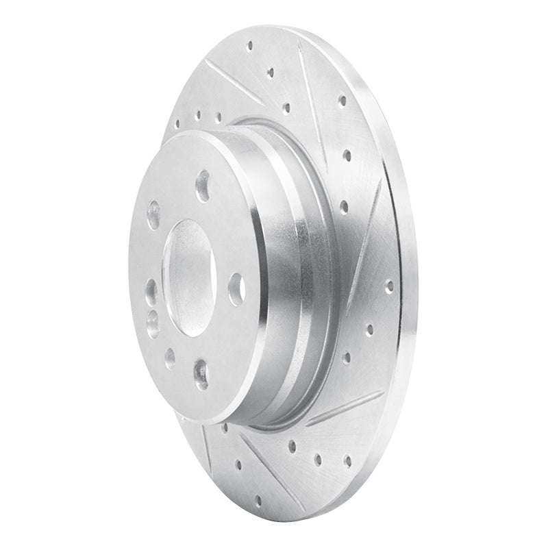 R1 Concepts R1 91-99 Mercedes-Benz S350 Rear Right Drilled & Slotted Silver Brake Rotor