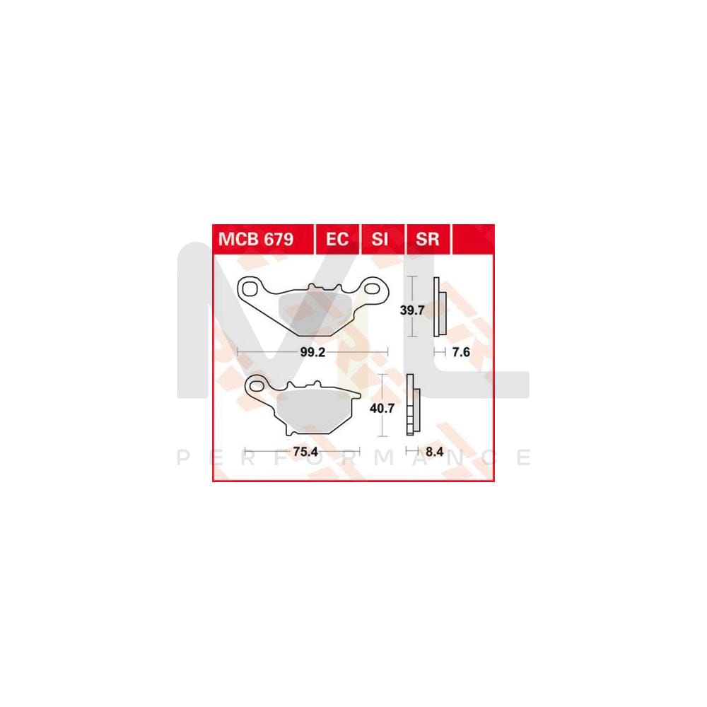 TRW Sinter Offroad Mcb679Si Brake Pad Set | ML Performance Car Parts