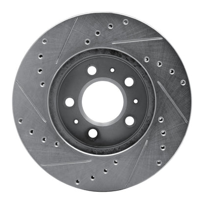 R1 Concepts R1 95-97 Ford Crown Victoria Front Left Drilled & Slotted Silver Brake Rotor
