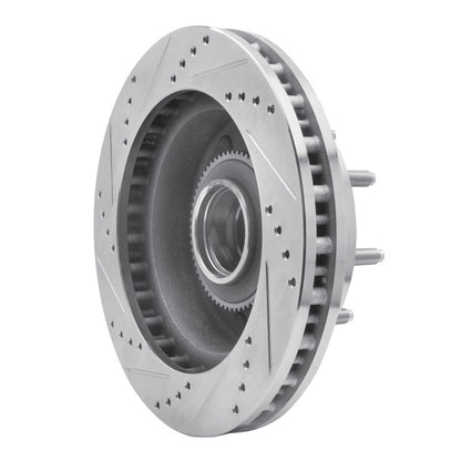 R1 Concepts R1 99-02 Ford F-250 2WD (Super Duty) Front Right Drilled & Slotted Silver Brake Rotor
