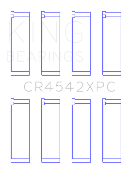 King Engine Bearings Honda K-Series pMaxKote Performance Rod Bearing Set - Size +.5mm