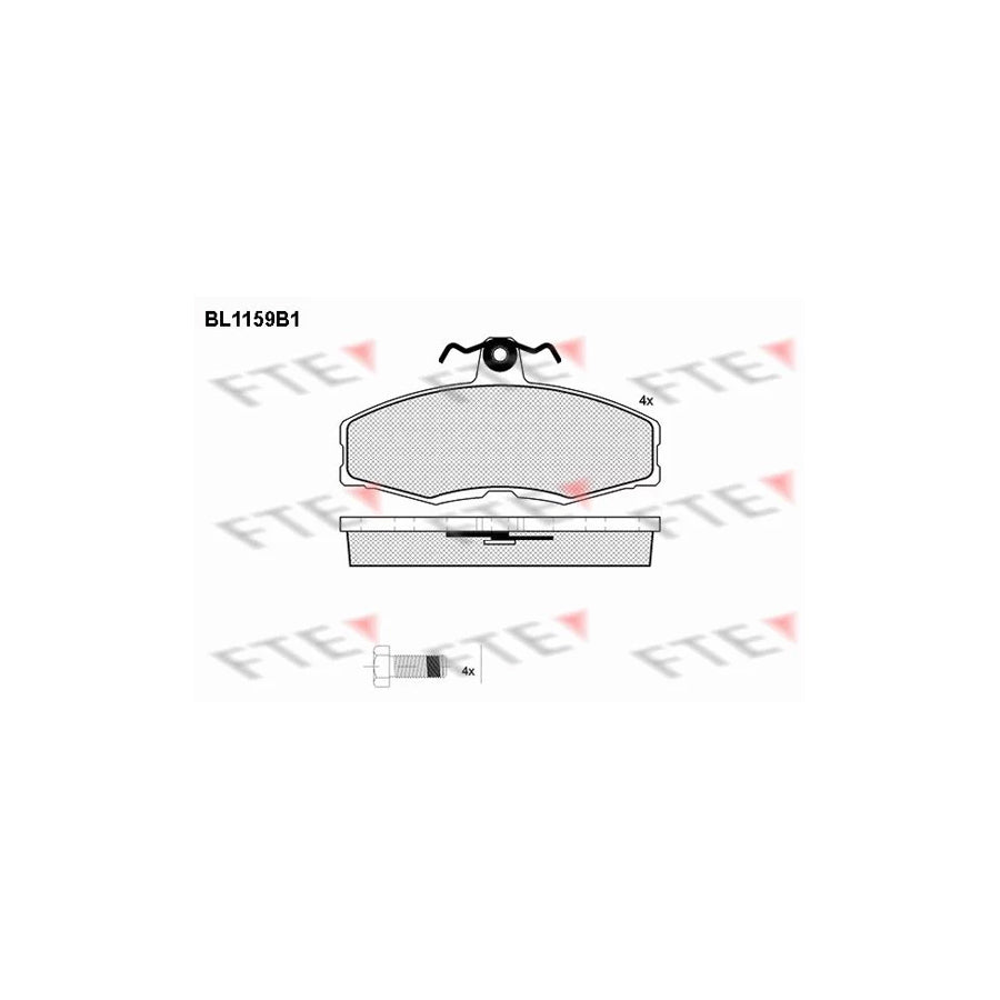 FTE Bl1159B1 Brake Pad Set