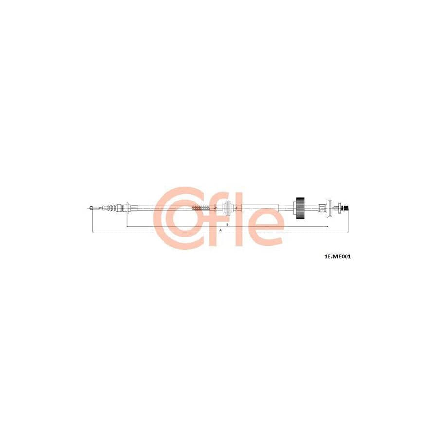 Cofle 92.1E.Me001 Hand Brake Cable Suitable for Mercedes-Benz S-Class