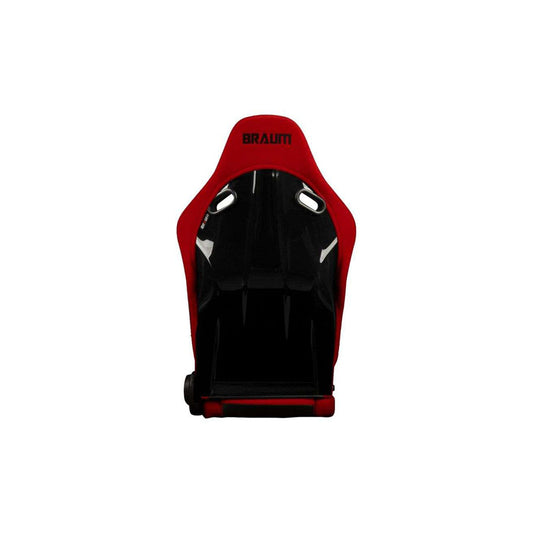BRAUM Falcon-S Series Reclinable Composite Seats (Red Cloth Black Stitching) – Priced Per Pair
