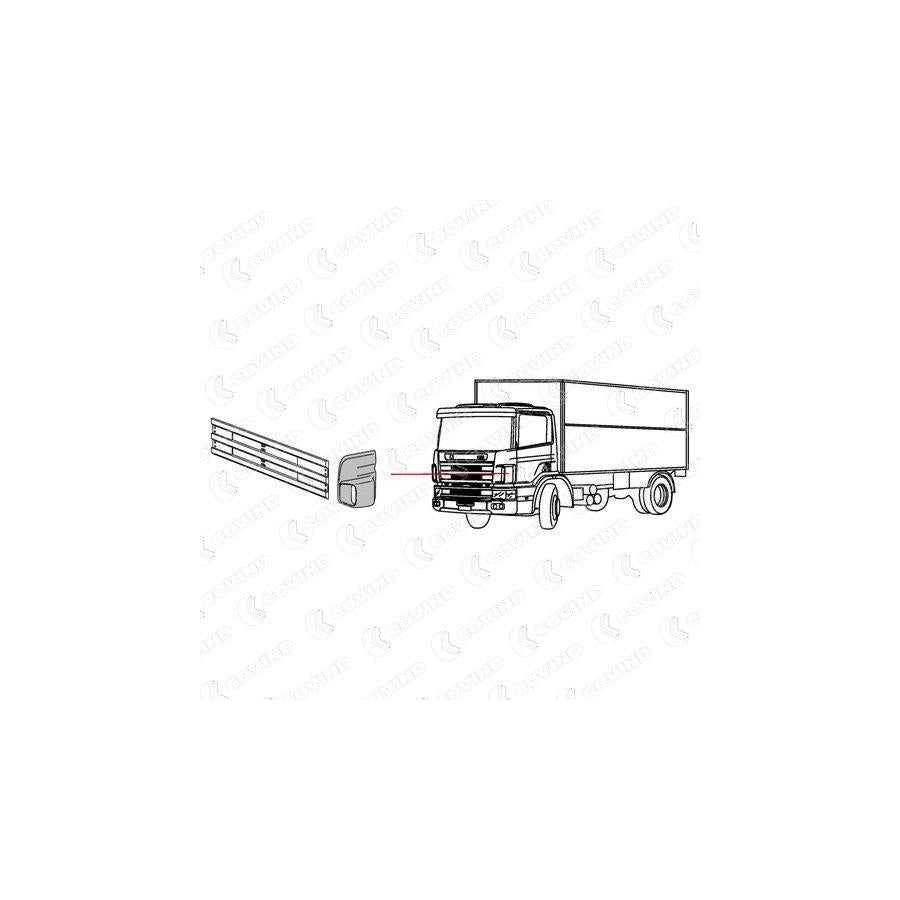 Covind 094/161 Air Deflector, Driver Cab