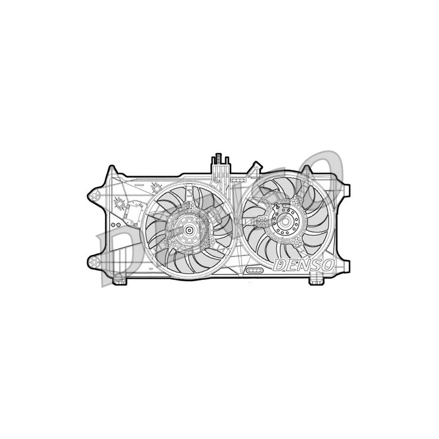 DENSO DER09025 Fan, Radiator for Fiat Doblo