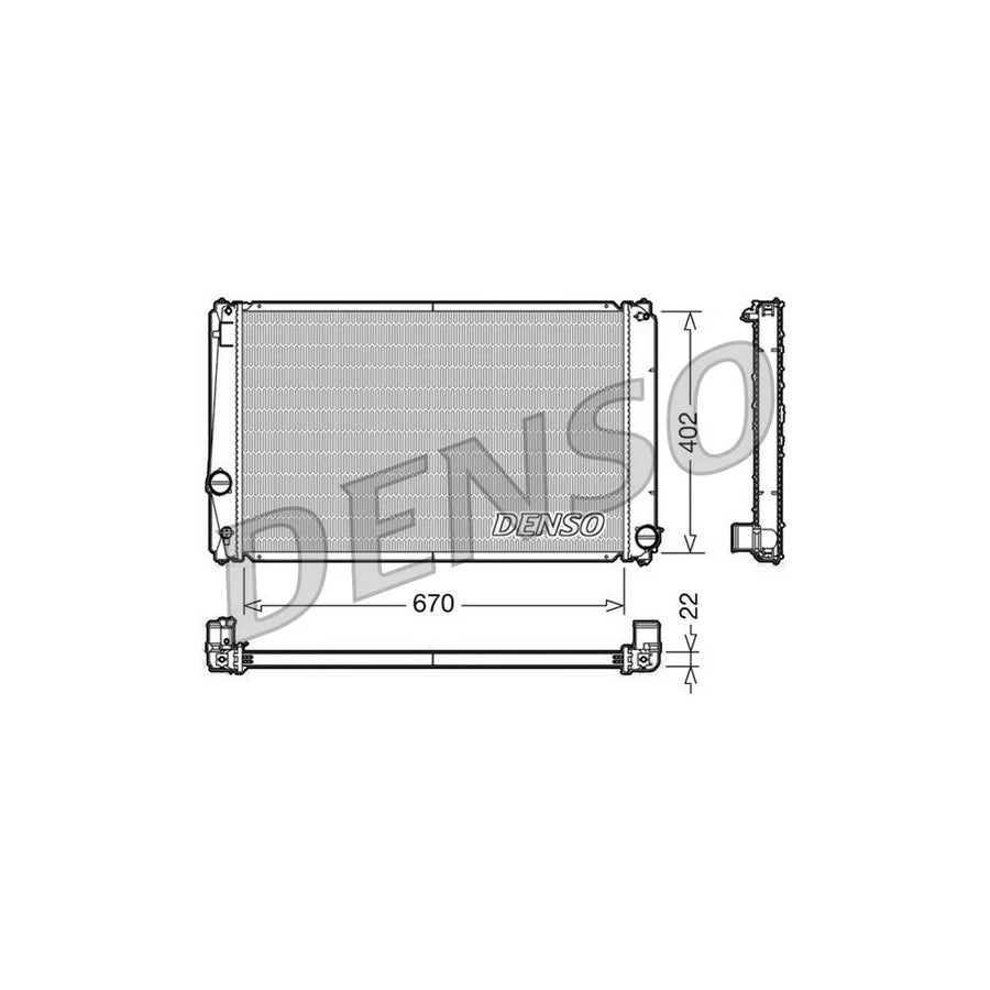 DENSO DRM50053 Engine Radiator for Toyota Rav 4