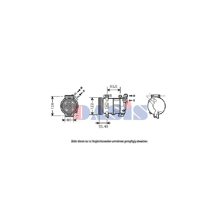 AKS Dasis 851813N Compressor, Air Conditioning