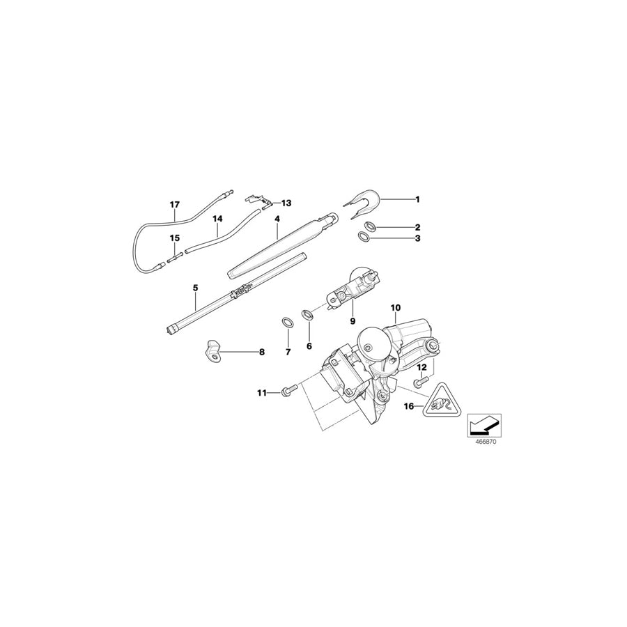 Genuine BMW 61687128401 E91 Rear Washer Nozzle (Inc. 320i, 318d & 316i) | ML Performance US