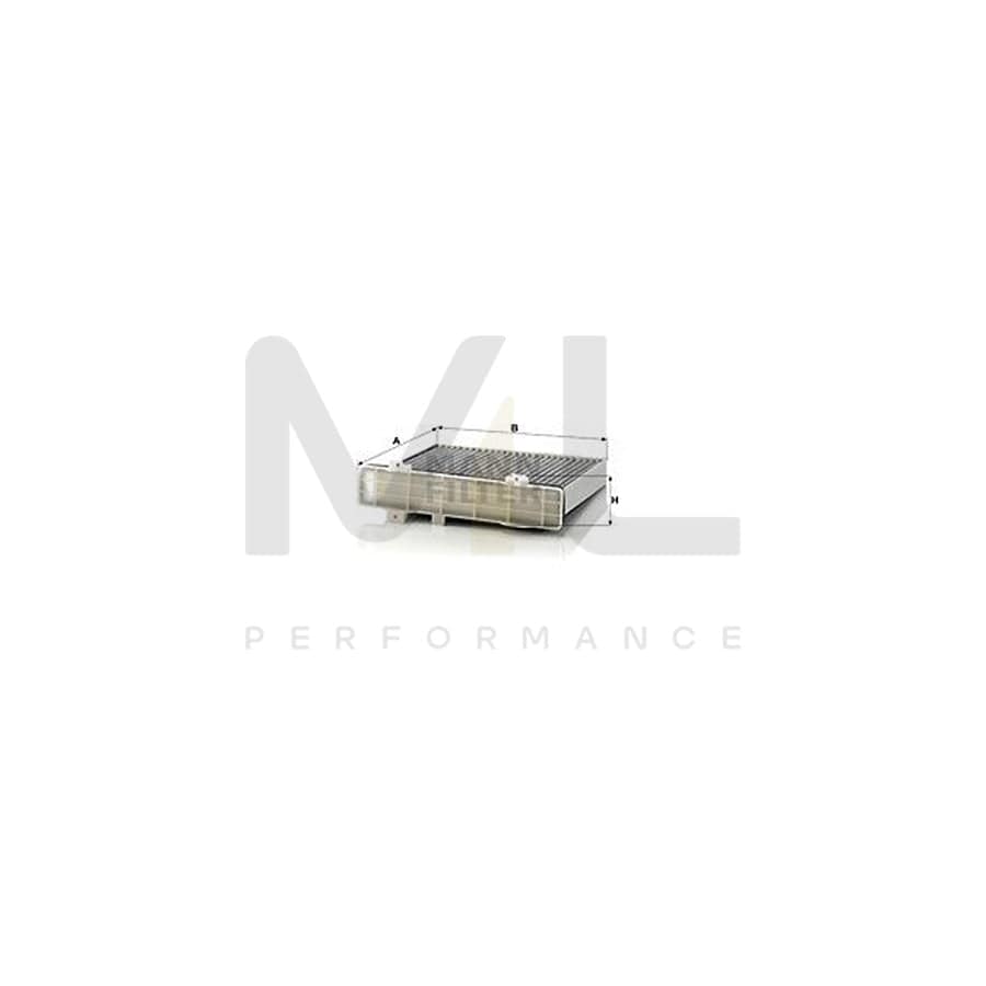 MANN-FILTER CUK 2230/1 Pollen filter Activated Carbon Filter