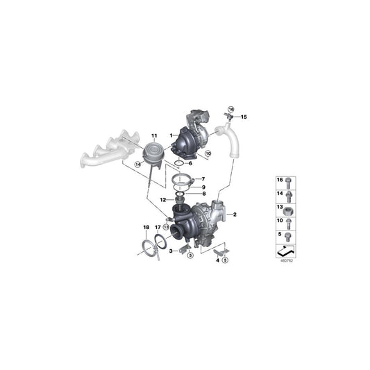 Genuine BMW 11658513570 G30 F33 F21 Turbine Control Flap Seal Face (Inc. 425d, 525d & 725Ld) | ML Performance US