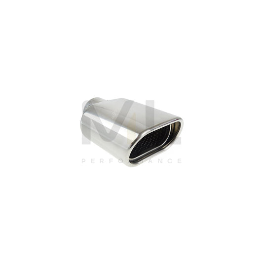 AMiO MT 019 02190 Exhaust tip oval, Wide, Stainless Steel, 168mm, 56mm