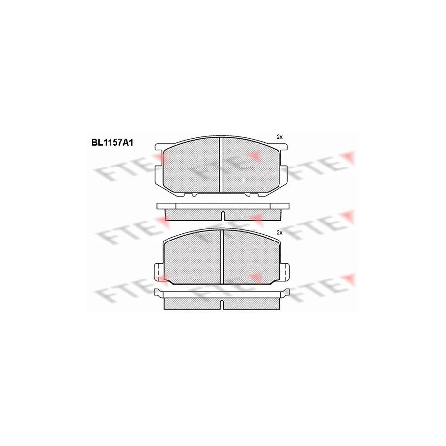 FTE Bl1157A1 Brake Pad Set for Toyota Carina