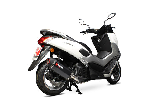 Scorpion RYA104BCER Yamaha N-Max 125 Serket Parallel Full System - Black Ceramic Coated Sleeve | ML Performance US US