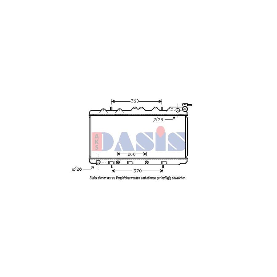 AKS Dasis 070310N Engine Radiator