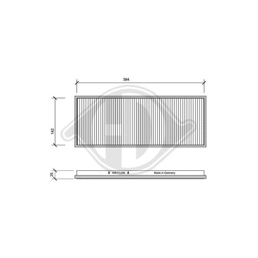 DIEDERICHS DCI1009 Pollen Filter