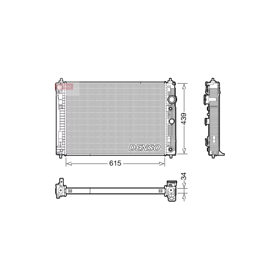 DENSO DRM46045 Engine Radiator for Infiniti Q50 Saloon
