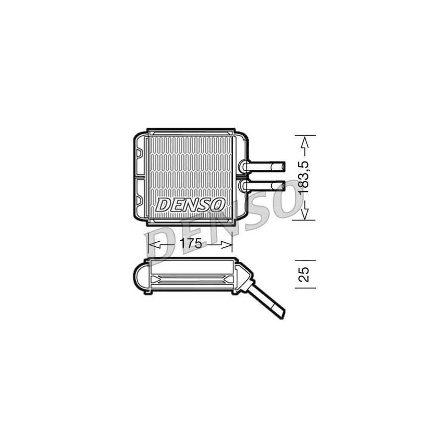 DENSO DRR08001 Heater Matrix