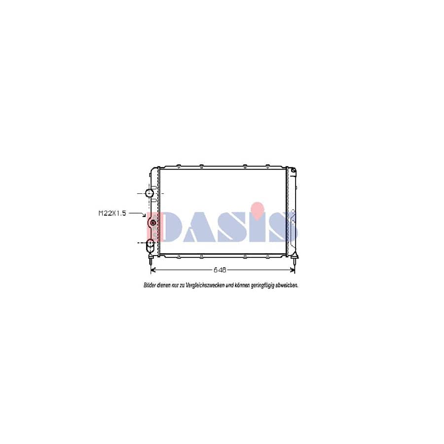 AKS Dasis 181350N Engine Radiator