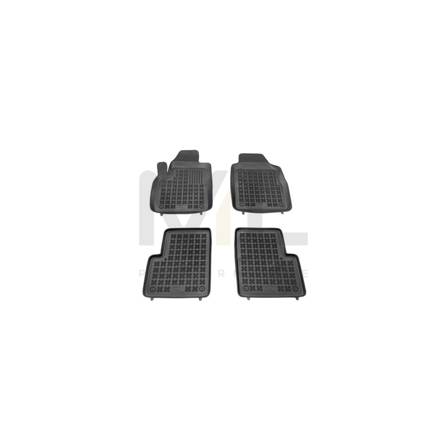 REZAW PLAST Tailored 201503 Floor mat set Elastomer, Front and Rear, Quantity: 3, Black