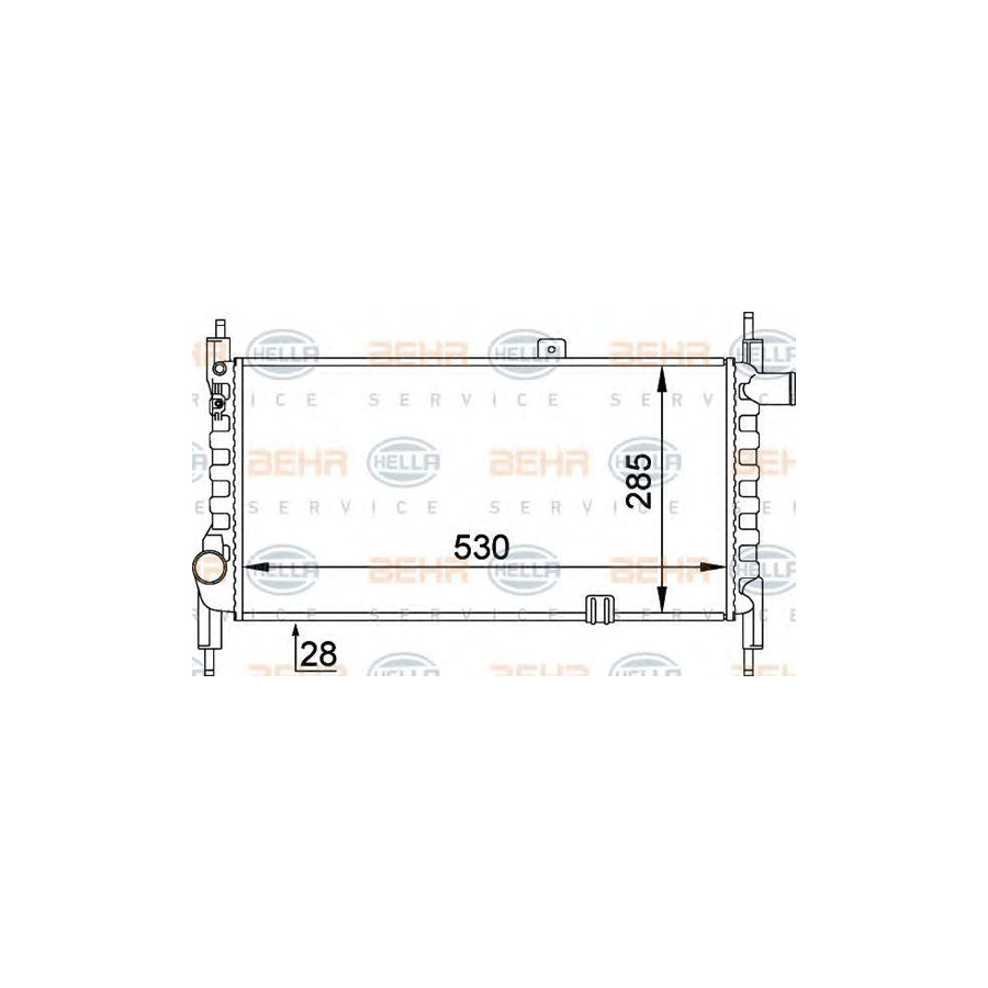 Hella 8MK 376 714-281 Engine Radiator
