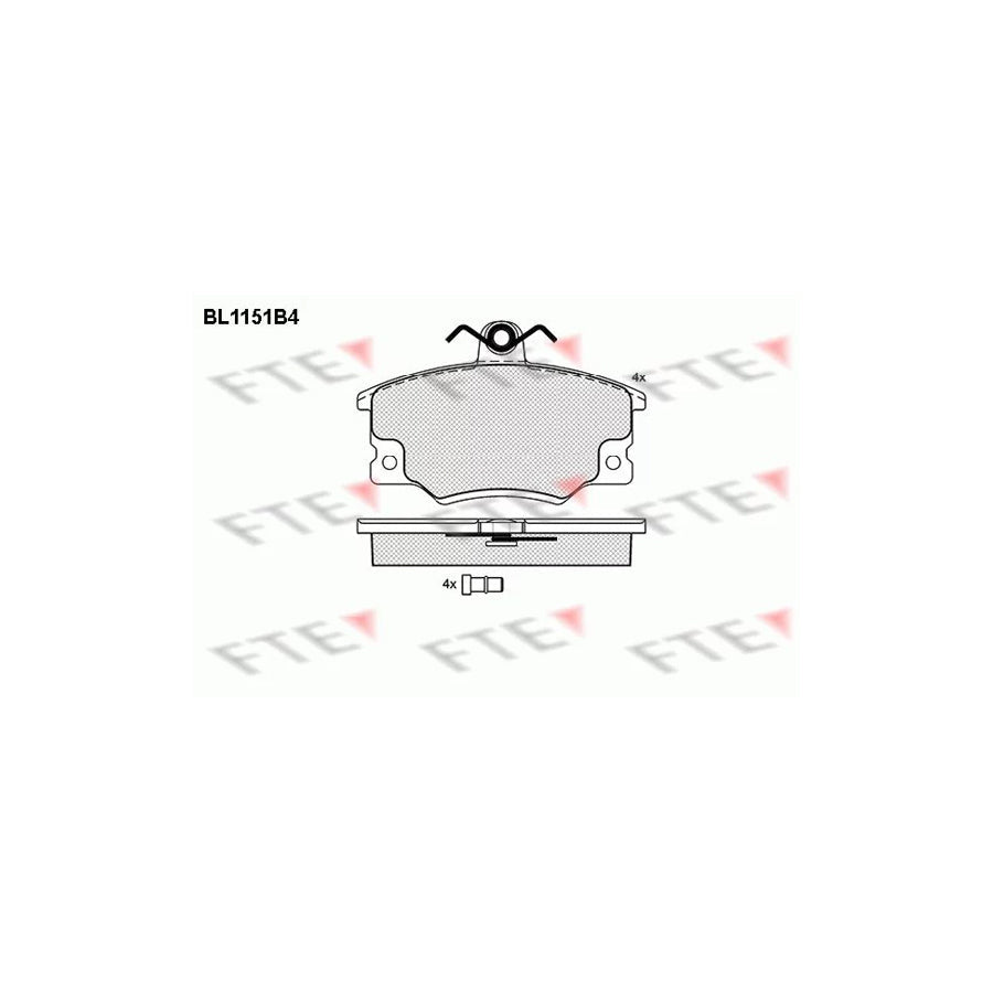 FTE Bl1151B4 Brake Pad Set