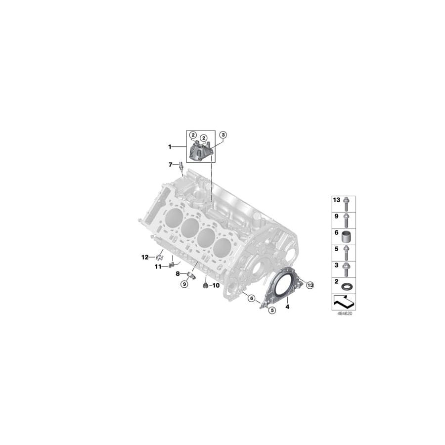 Genuine BMW 11117854608 F91 F90 F92 Torx Screw, Self-Locking M5X25 ZNNIV SI (Inc. M5 & M8) | ML Performance UK Car Parts