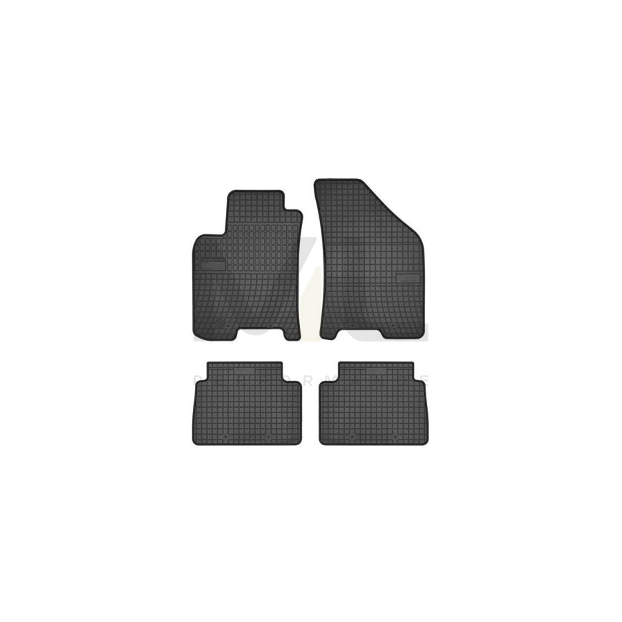 FROGUM Tailored 0702 Floor mat set Elastomer, Front and Rear, Quantity: 4, Black, (LHD)