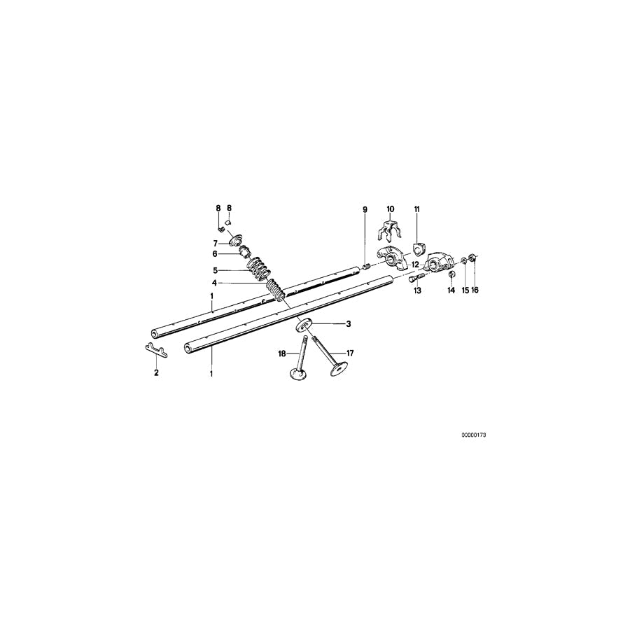 Genuine BMW 11341710962 E34 E21 E28 Exh. Valve W.Oversize Va.System +0,1mm 34,0/7,06mm (Inc. 528e, 520i & 525e) | ML Performance US Car Parts