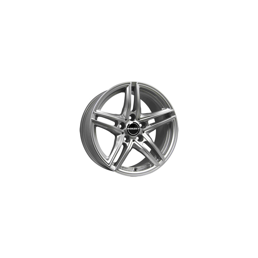 Borbet XR 7.5x17 ET30 XR 75730112566,5BS/T Brilliant Silver Wheel