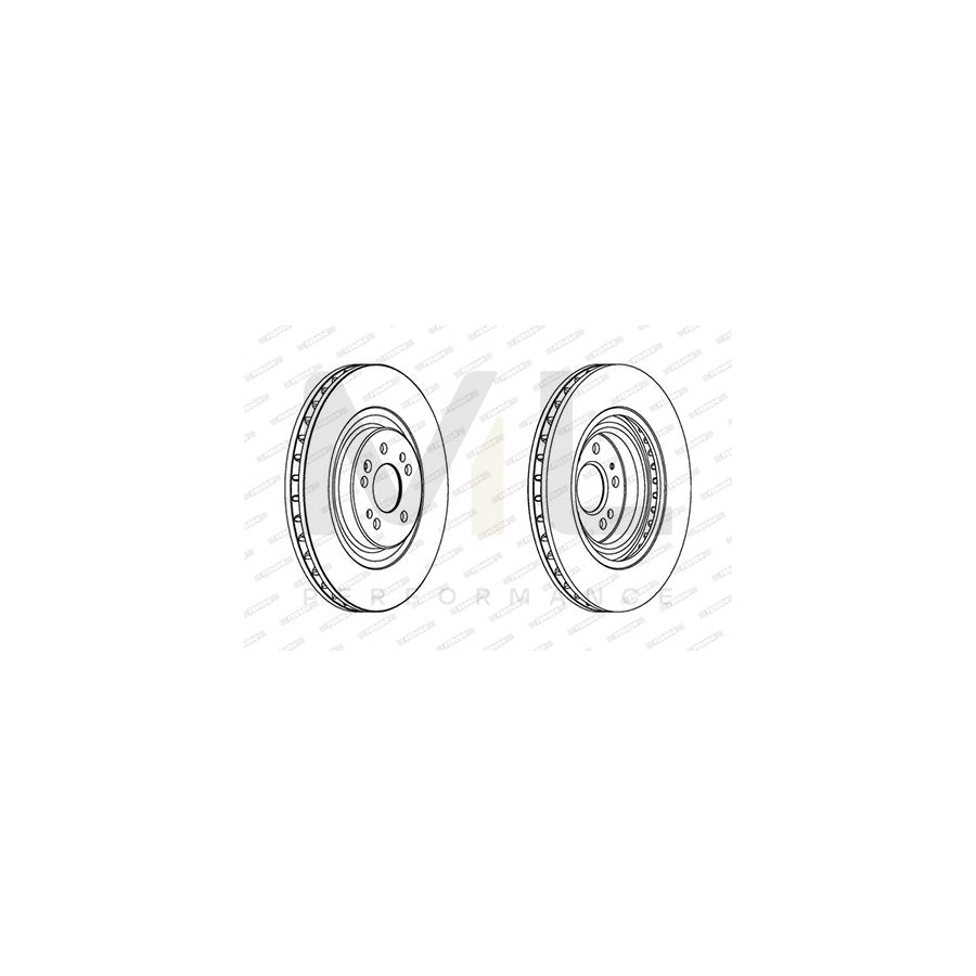 FERODO PREMIER DDF1085 Brake Disc suitable for MERCEDES-BENZ ML-Class (W163) Vented, with bolts/screws | ML Performance Car Parts