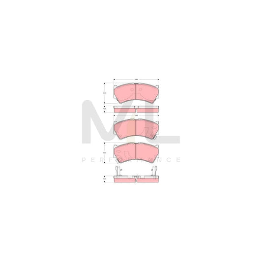 TRW Gdb3275 Brake Pad Set With Acoustic Wear Warning | ML Performance Car Parts