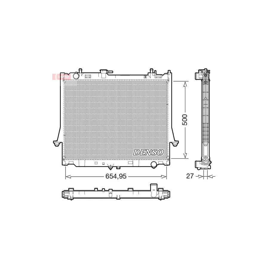 DENSO DRM99014 Engine Radiator for Isuzu D-Max