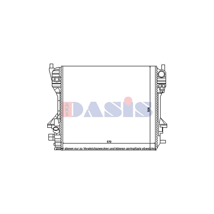 AKS Dasis 340050N Engine Radiator