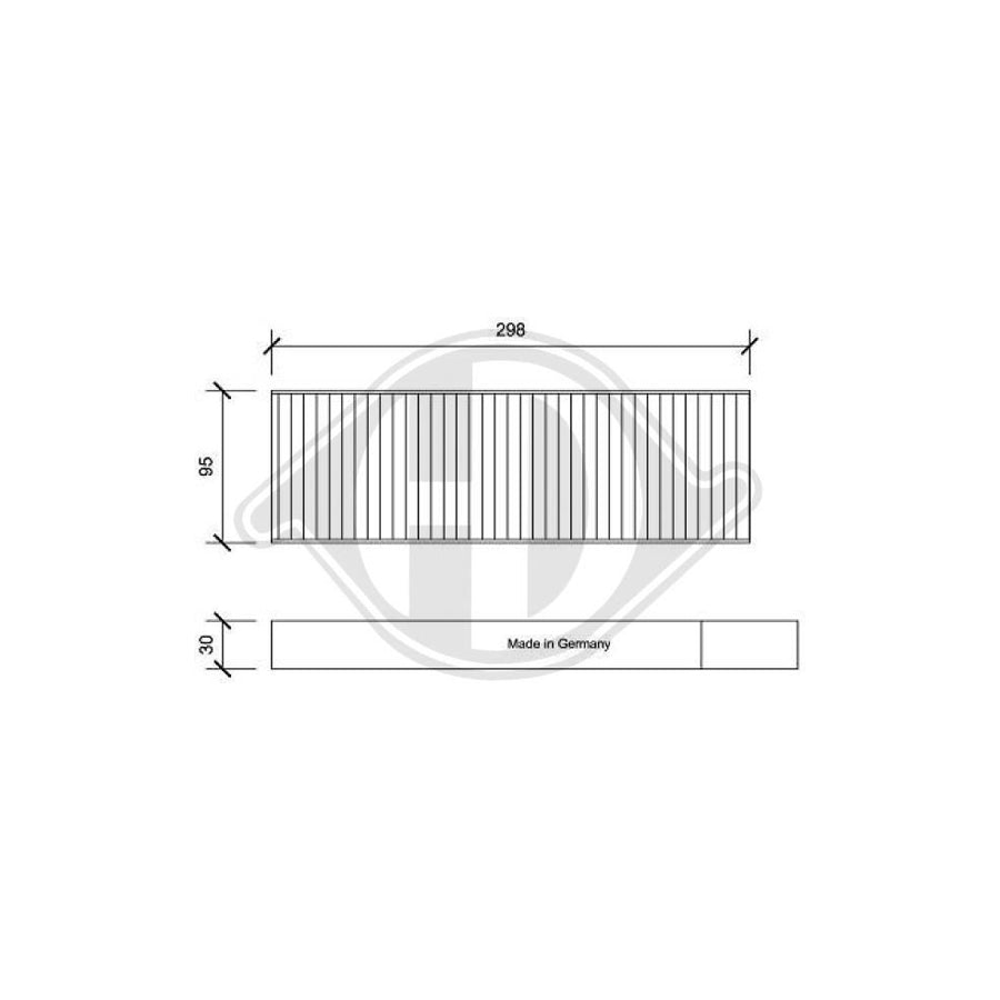DIEDERICHS DCI0192S Pollen Filter