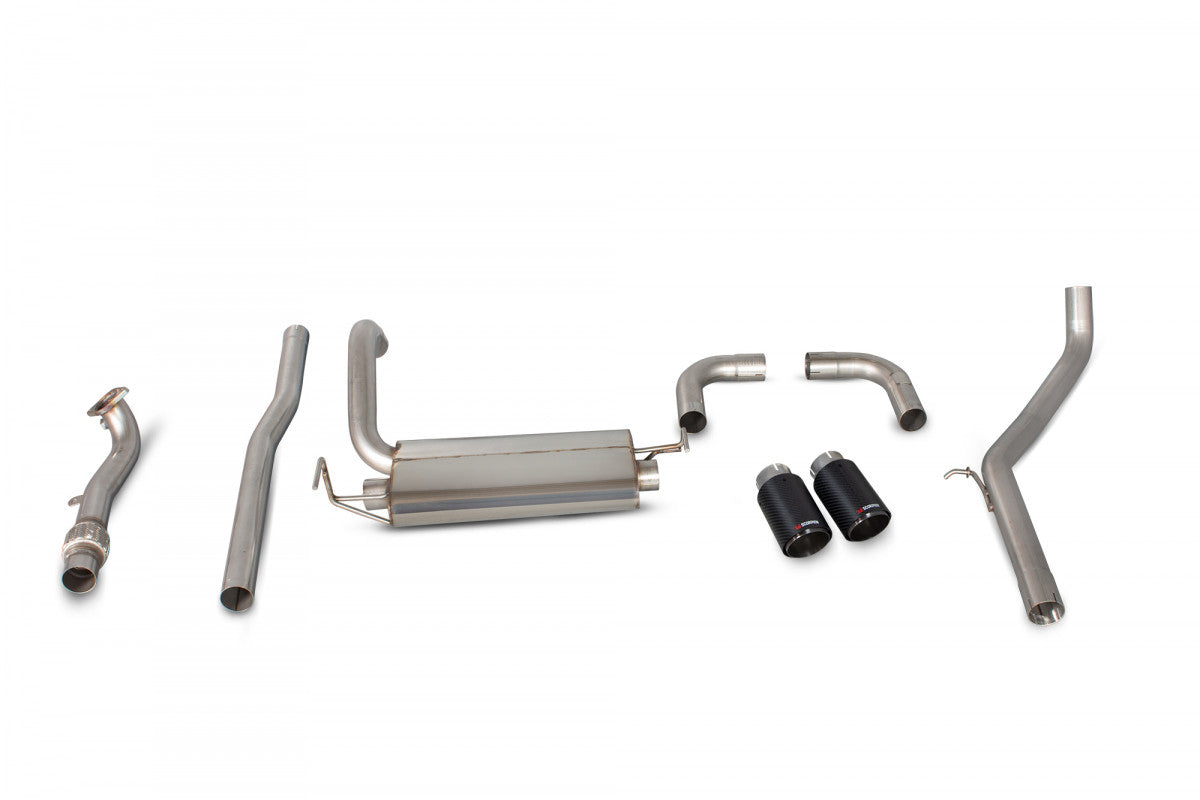 Scorpion SFT005CF Fiat 500/595 Abarth Non-Resonated Cat-Back System  | ML Performance US US