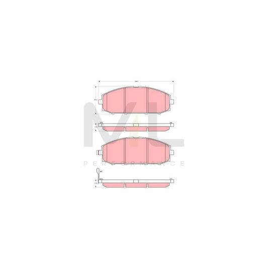 TRW Gdb3361 Brake Pad Set For Nissan Patrol Gr V Off-Road (Y61) With Acoustic Wear Warning | ML Performance Car Parts