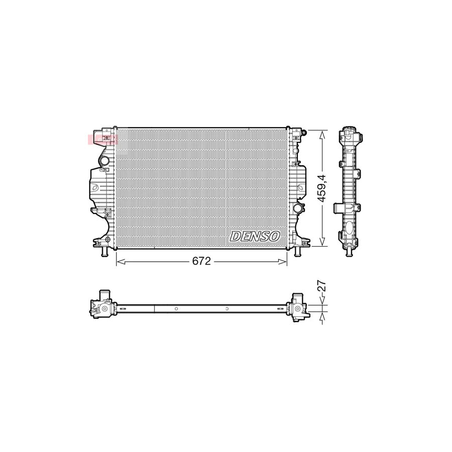 DENSO DRM10120 Engine Radiator