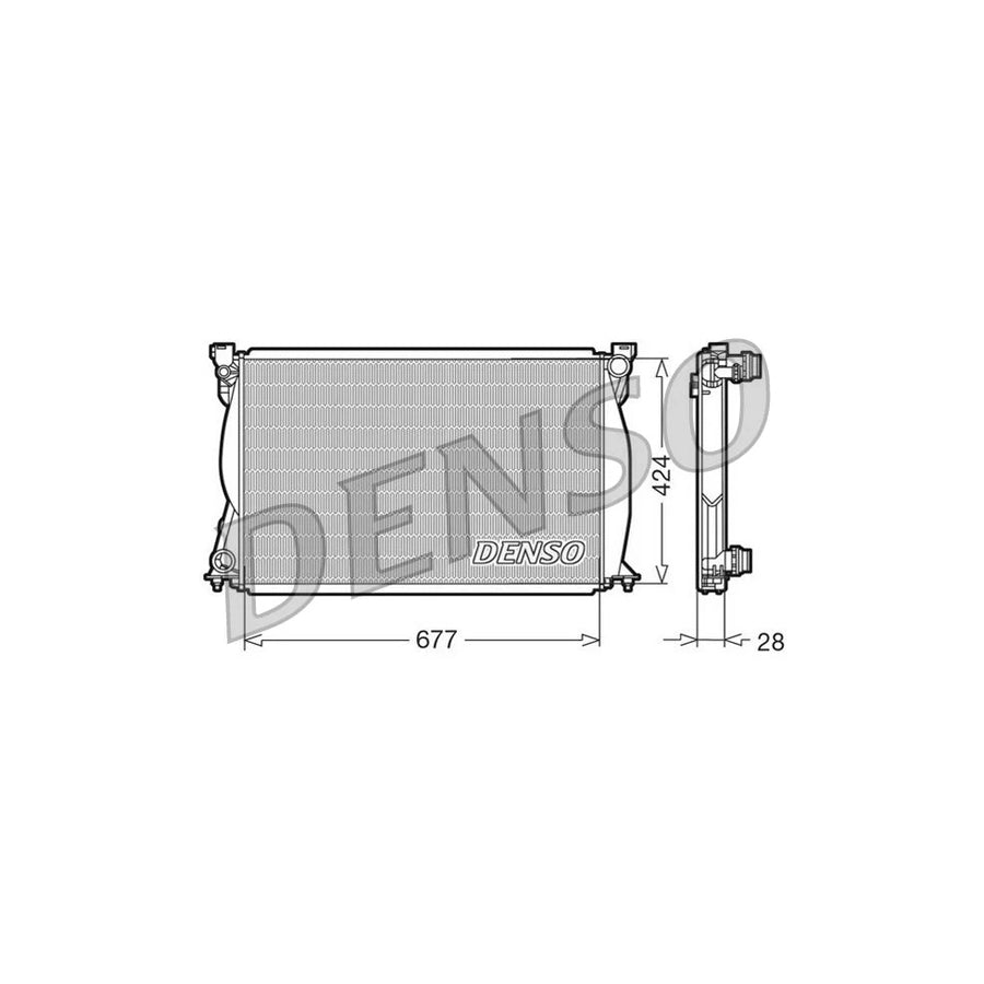 DENSO DRM02038 Engine Radiator for Audi A6