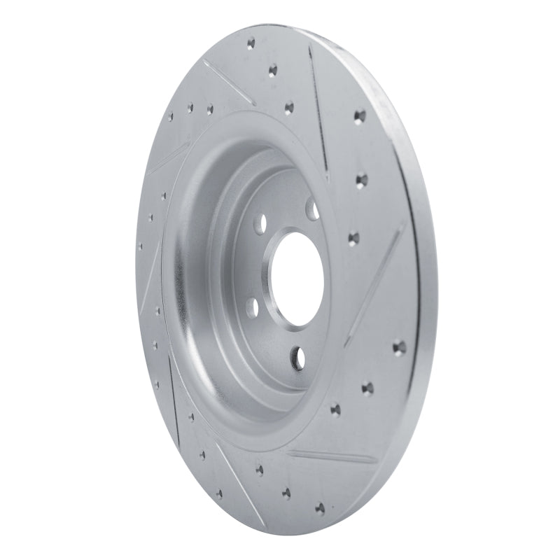R1 Concepts R1 20-25 Mercedes-Benz GLE350 Rear Left Drilled & Slotted Silver Brake Rotor