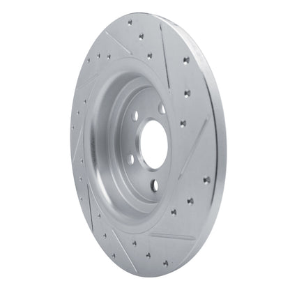 R1 Concepts R1 20-25 Mercedes-Benz GLE350 Rear Left Drilled & Slotted Silver Brake Rotor