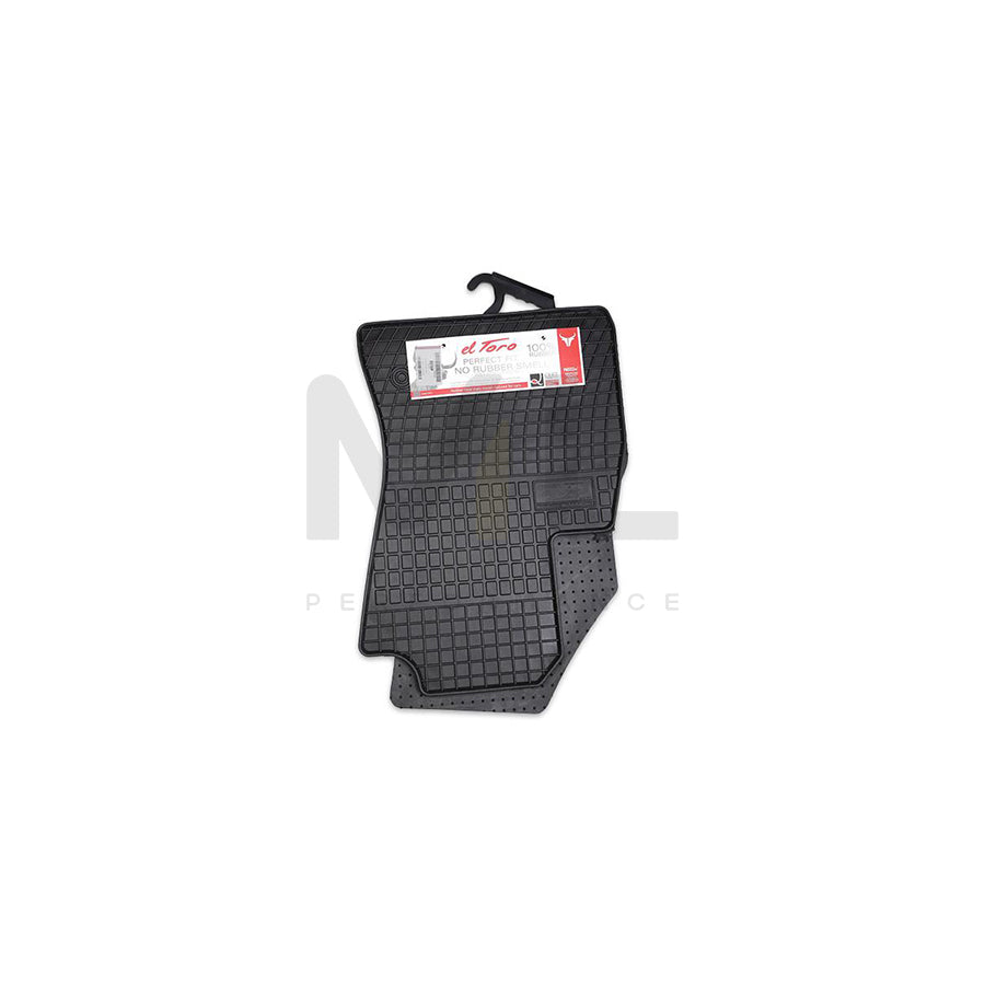 FROGUM Tailored 0910P Floor mat set for FIAT DOBLO Elastomer, Front, Quantity: 2, Black, (LHD)